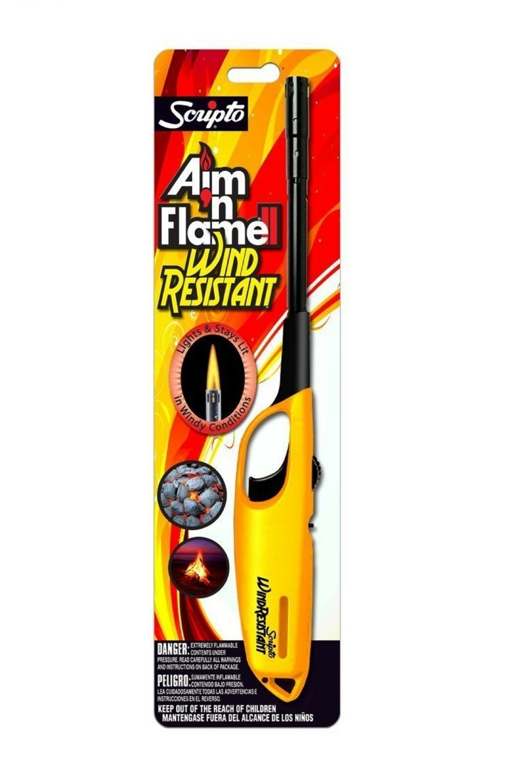 Scripto Multi Purpose Aim'n Flame Ii Wind Resistant Lighter ( Color May Vary )
